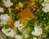 A picture of step 1 of Mixed Vegetables Gravy.