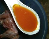 A picture of step 1 of Spicy wings with sauce.