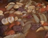 Hình bước làm 17 của món Bœuf Bourguignon (Bò hầm rau củ)