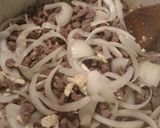 A picture of step 3 of Beefy Mushroom Steak Bites over Rice.
