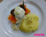 Foto langkah ke 18 dari resep Salmon grill cheese sauce with creamy mashed potato.