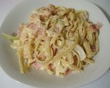 Foto del paso 14 de la receta: Carbonara básica con jamón (ハム入り基本のカルボナーラ)
