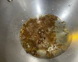 A picture of step 3 of Matar mushroom curry.