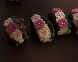 A picture of step 8 of Dates filled with almond fudge.