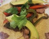 A picture of step 2 of Rib Eye Tacos with Peppers.