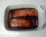 A picture of step 1 of soy salmon.