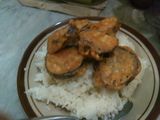 Fried spicy eggplant 