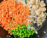 A picture of step 4 of Samak Rice, Soya Chunks, Veggies Upma (high protein low calorie).