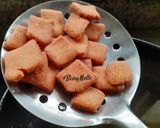 A picture of step 3 of Shakarpare/ Shankarpali.