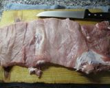 Foto del paso 2 de la receta Arrollado de lomo de cerdo horneado (dietético)
