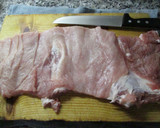 Foto del paso 2 de la receta: Arrollado de lomo de cerdo horneado (dietético)