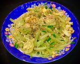 Hình bước làm 6 của món Su su xào trứng