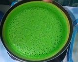 Foto langkah ke 6 dari resep MARTABAK MANIS (TERANG BULAN) PANDAN TEFLON ♥.
