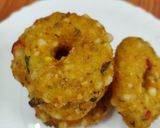 A picture of step 4 of Sabudana vada with a veggie twist.