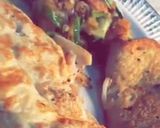 A picture of step 2 of Fried bread with potato naggish.