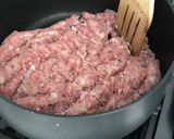 A picture of step 1 of Sausage meat pasta bake.