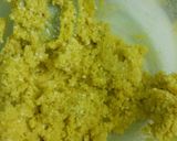 A picture of step 4 of Kesari Kaju Modak.