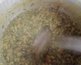 A picture of step 4 of Daal palak(traditional dish).
