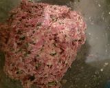 Foto del paso 1 de la receta: Pastel de carne picada y avena con guarnición
