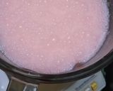 A picture of step 2 of Rooh afza ice cream shake.