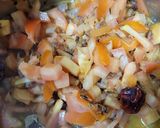 A picture of step 2 of Phali ki Sabzi.