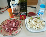 Foto del paso 1 de la receta: Arroz con carne, coliflor y ajetes