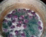 Foto langkah ke 3 dari resep klepon coklat ubi ungu.
