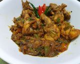 A picture of step 4 of Curry Leaf Pepper Chicken.