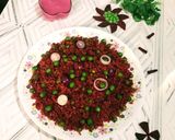 A picture of step 9 of Beetroot Rice.