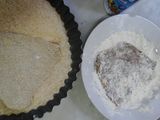Milanesa con pan y harina