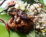 Foto langkah ke 7 dari resep Nasi liwet,ayam dan sambel terong bakar.