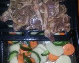 A picture of step 4 of Grilled lamb with vegetables.