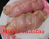 Foto del paso 3 de la receta: Pechuga de pollo rellena de mozzarella, pesto y tomate 