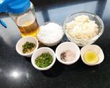 A picture of step 1 of Sabudana Tikki.