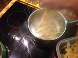 Fresh homemade tagliatelle