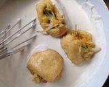 A picture of step 4 of Tofu stuffed with vegetables .