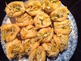 Tofu stuffed with vegetables 