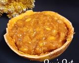 A picture of step 3 of Masala Bael or Wood-apple.