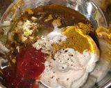 A picture of step 1 of Dairy-free curried chicken thighs with cashew cream.