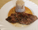 Foto del paso 13 de la receta: Filetes de contramuslo de pavo con papas al horno