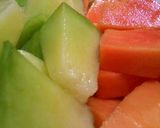 Foto langkah ke 1 dari resep diet jus 1 ( melon pepaya ) .