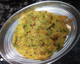 A picture of step 7 of Split yellow moong dal cheela/dhirde.