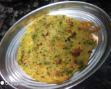 A picture of step 7 of Split yellow moong dal cheela/dhirde.