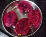 A picture of step 1 of Dragon Fruit Lemonade.