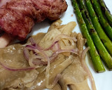 Foto del paso 8 de la receta: Codillo asado con trigueros y setas
