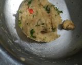 A picture of step 2 of Paneer Stuffed Potato Pinwheel.