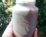 รูปขั้นตอนการทำที่ 3 ของ ผักโขมแดงปั่น💕 Tropical fruit Kefir 2- tone Smoothie