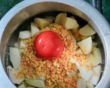 A picture of step 2 of Mixed Matar Dal, Veggies.