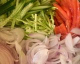A picture of step 3 of Restaurant style Kachumber Salad (with vinegar dressing).