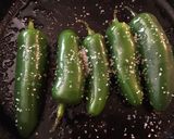 A picture of step 1 of 425. California Farm Tapas: Padron Peppers.